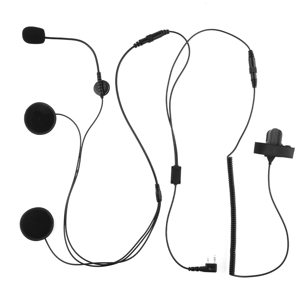 

Helmet Headset Microphone Full Half Face for Kenwood BAOFENG Vertex Two Way Radio Motorcycle Bike Car Racing Finger PTT Earpiece