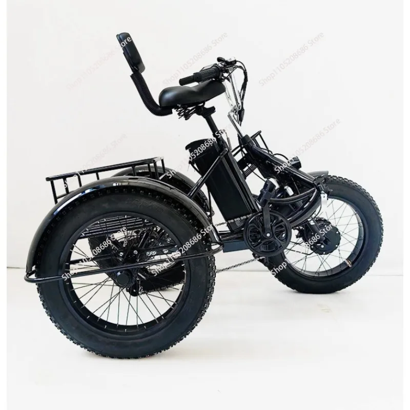 AliExpress NONE 20 inch fat tire pedal tricycle snow lithium battery bike