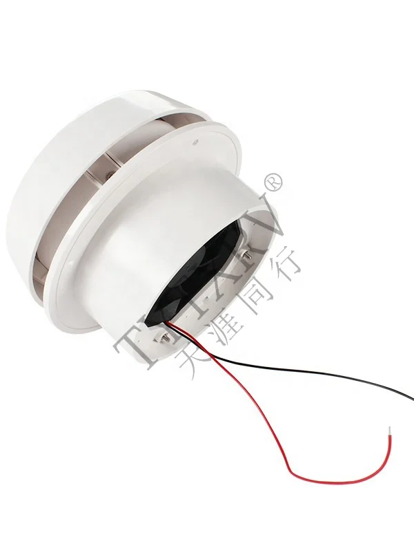 RV Accessories DC24V White Mushroom Head Roof Ceiling Vent UV-Resistance Round Air Vent for Trailer Travel Caravan RV Parts