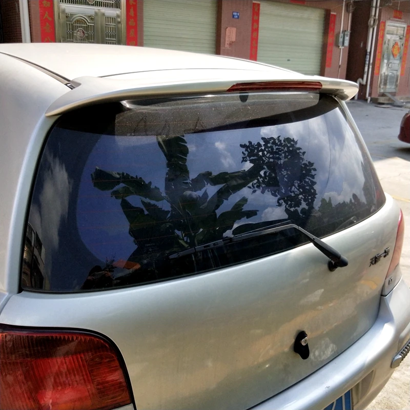 For Toyota Vitz Echo Yaris Spoiler 2002 -2008 2010-2013 High Quality ABS Material Car Rear Rear Trunk Wing Accessories Body Kit