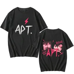 ROSÉ & Bruno Mars APT Song T-Shirt Graphic Printing Hip Hop Vintage Tee-shirt Short Sleeve Harajuku Tshirt Unisex Cotton Tees
