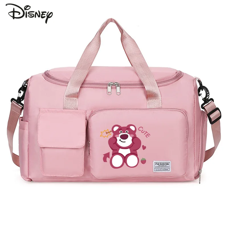 

New Women's Travel Bag Fashion High Quality Waterproof Travel Boarding Bag Solid Color Cartoon Large Capacity Travel Storage Bag