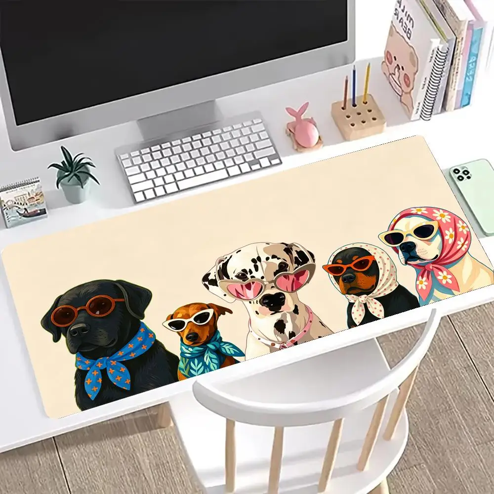 Fashion Dogs Mouse Pad Xxl Computer Accessories Office Game Table Mats Rubber Anti Slip Gaming Keyboard Mousepad Desk Pads 30x60