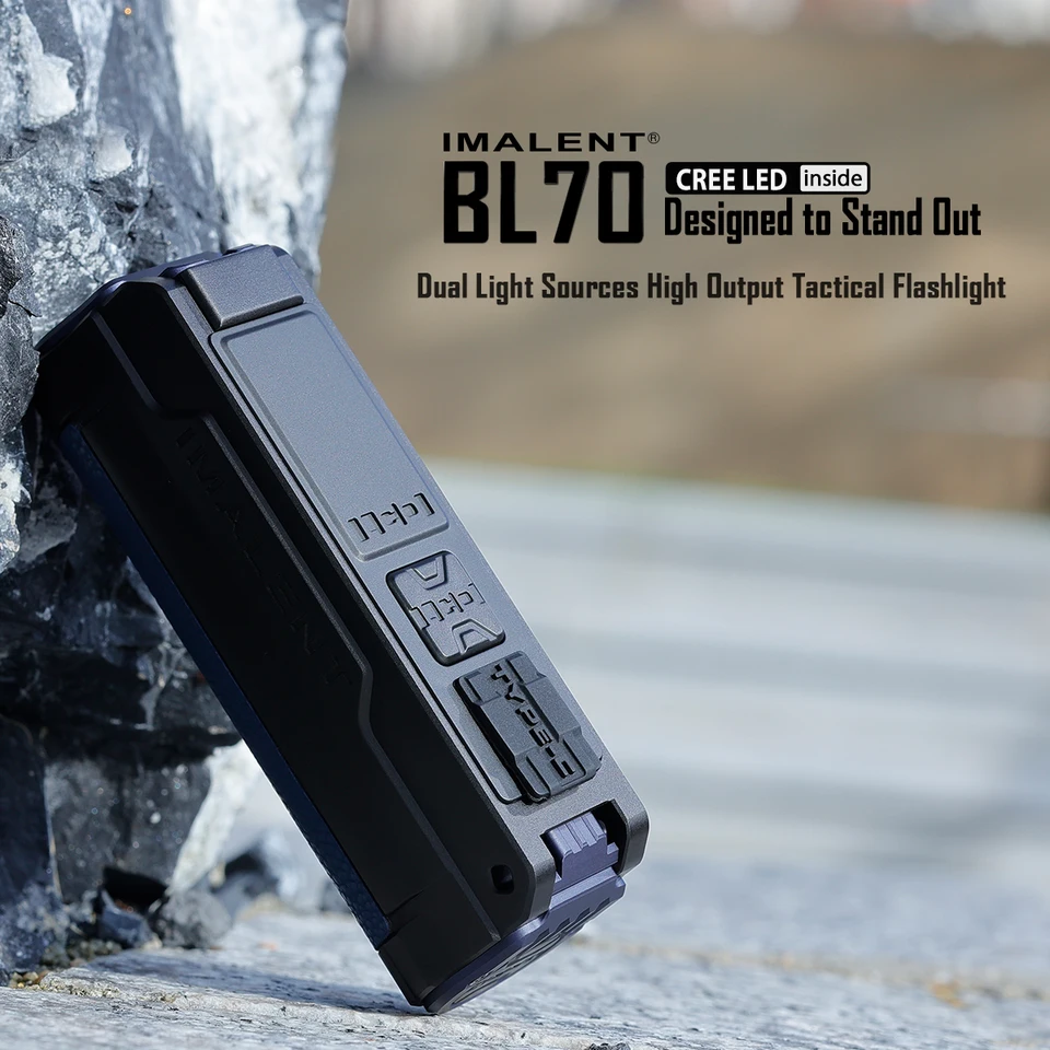 IMALENT BL70 EDC 懐中電灯 6000 ルーメン Cree XHP70 HI LED Type-C