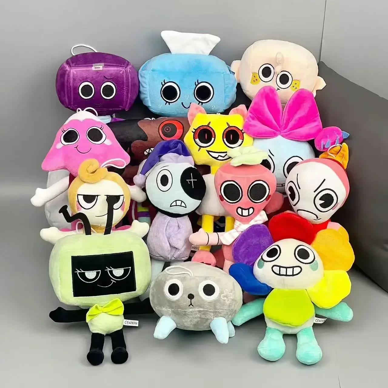 Dandy's World Plush Cute Dandy World Scrap Stuffed Horror Game Goob Pebble Plushie Soft Pillow Doll Children Gifts