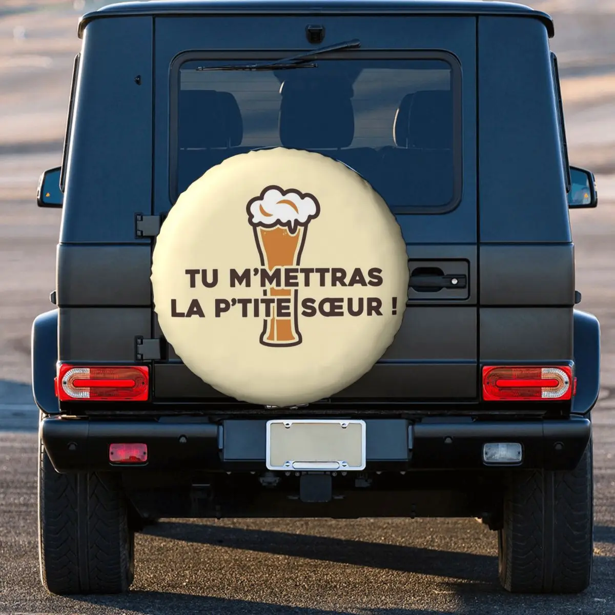 Custom You Will Send Me The Little Sister! - Dikkenek Spare Tire Cover for Jeep SUV RV 4WD Mitsubishi 4x4 Wheel Protector Covers