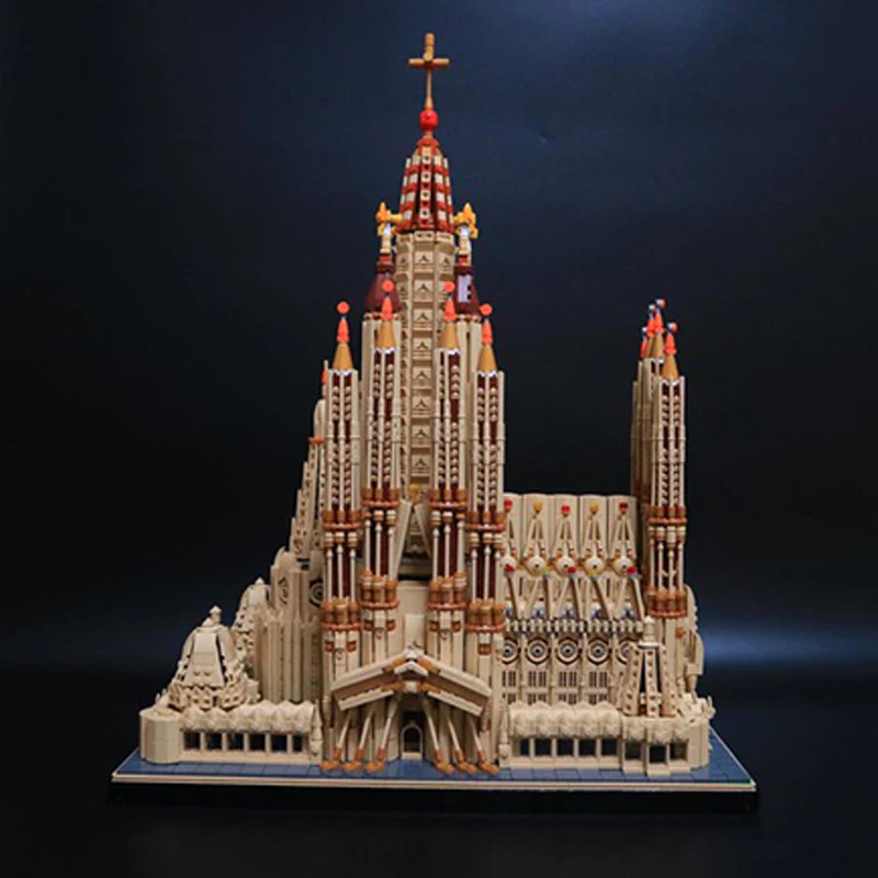 10045 Uds. Moc Sagrada Familia edificios modulares medievales Castillo bloques de construcción montaje creativo ladrillos juguetes niños regalo de Navidad