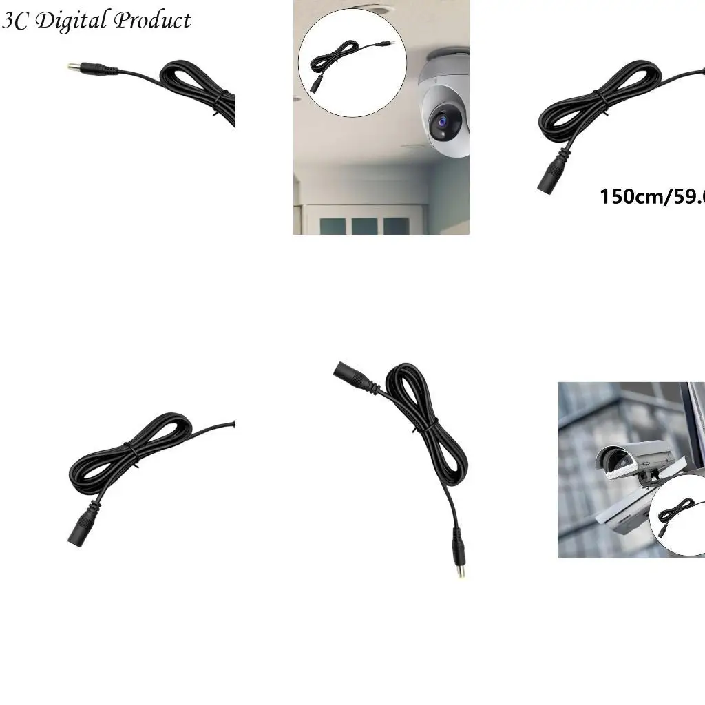 

Power Supply Extension Cable Extension Cable for Security Cameras LED Strips Q84A