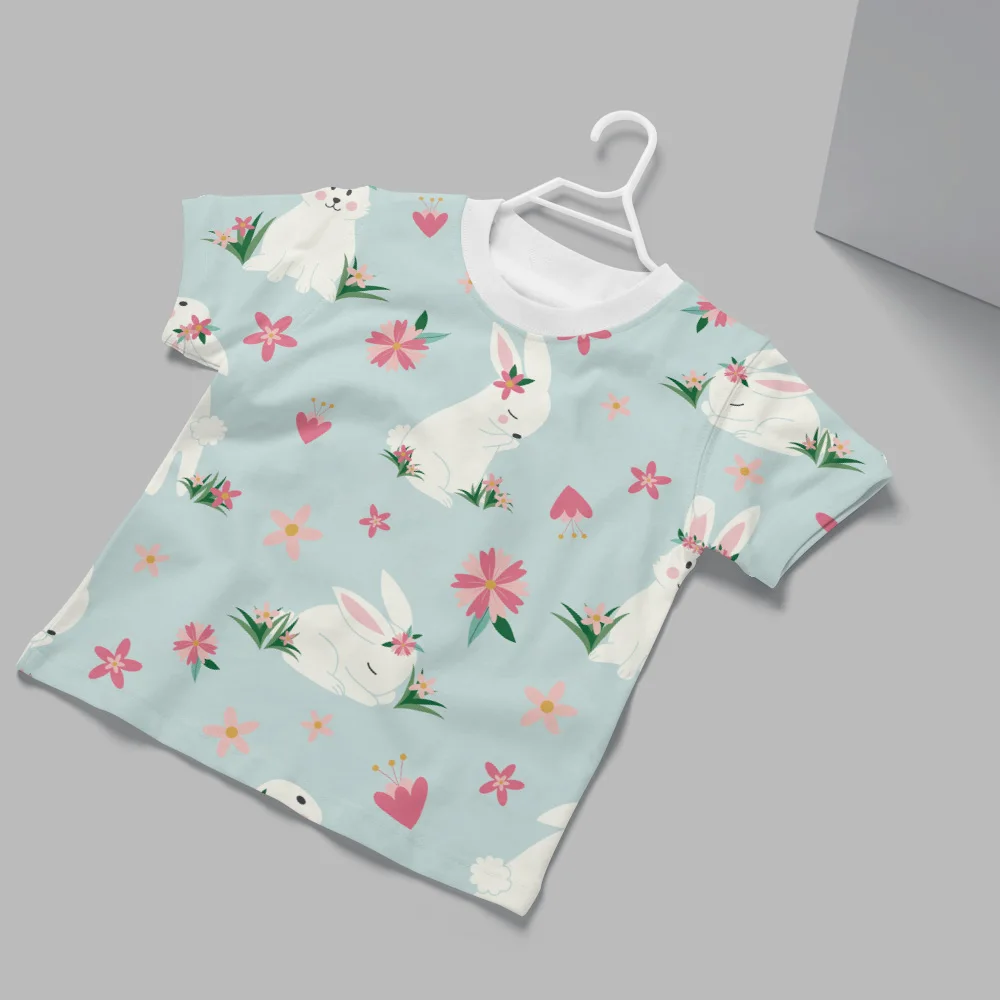 

Детская летняя футболка с коротким рукавом для девочек-подростков