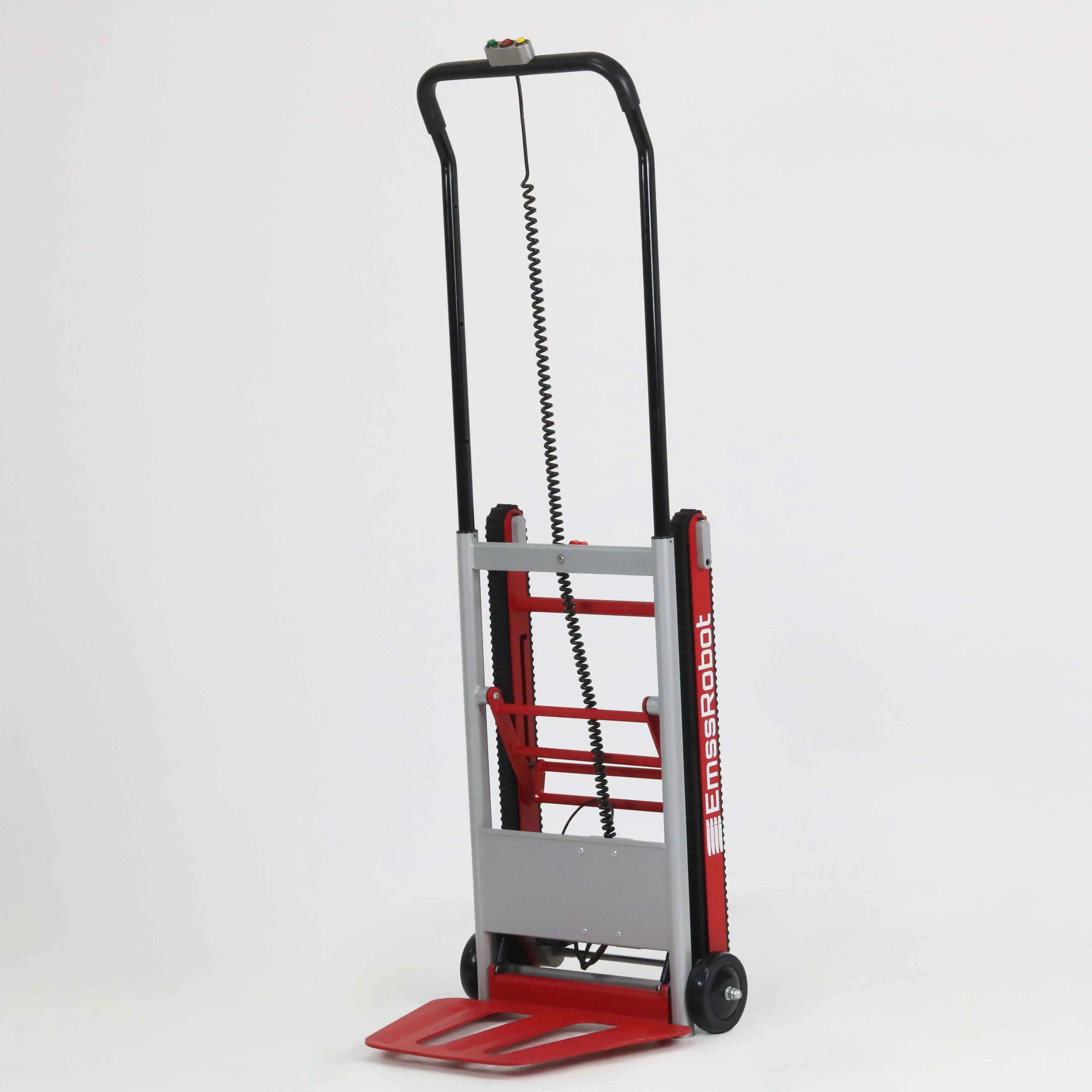 

Электрическая складная тележка EmssRobot-MINI из алюминия, портативная, на литиевых аккумуляторах, для подъема по ступеням, OEM