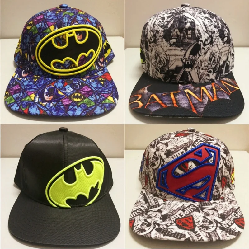

New Genuine Dc Series Anime Movie Merchandise Batman Superman Hip Hop Hat Baseball Cap Sun Hat Peaked Cap Holiday Gift In Stock