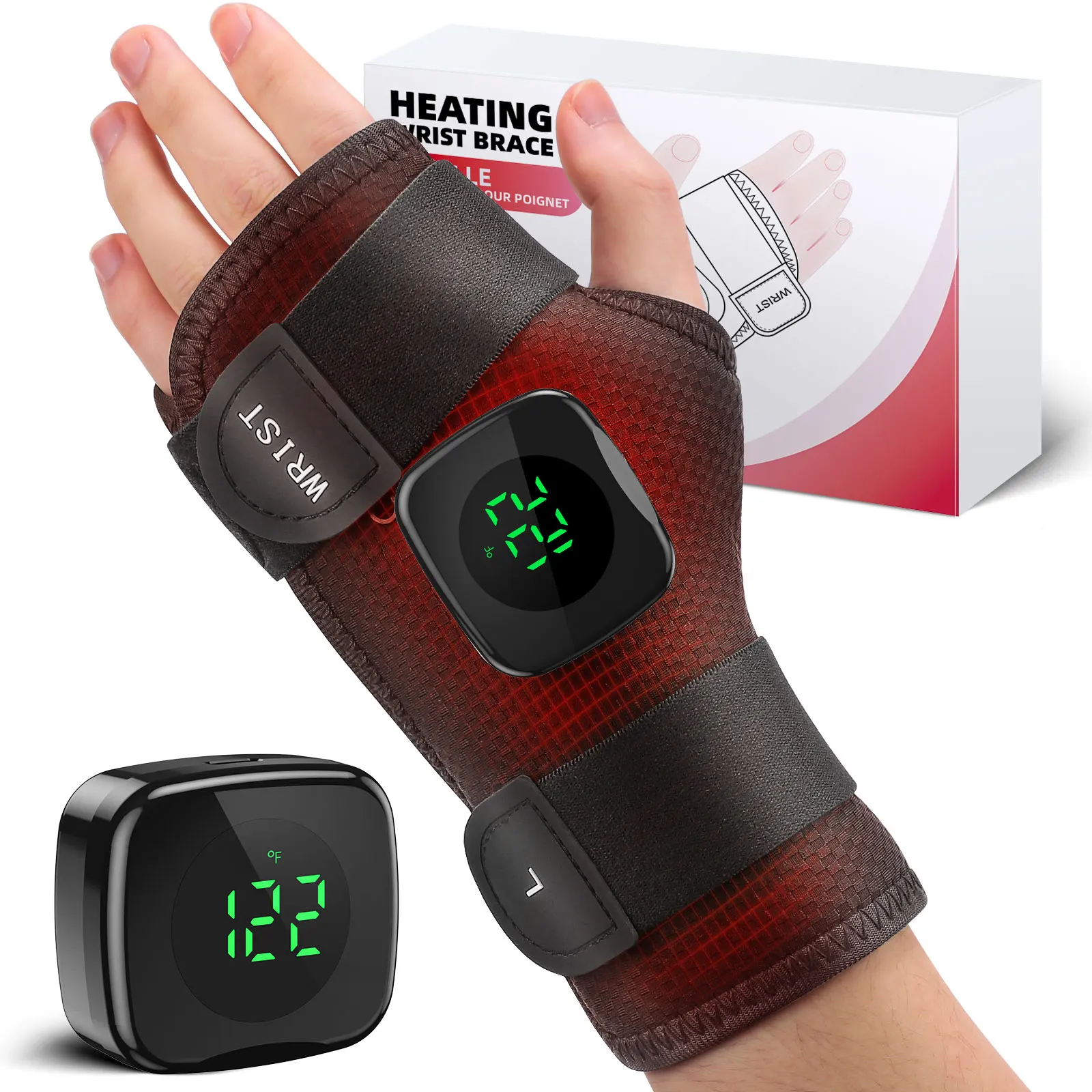 

New Magnetic Controller Heat Wrist Guard Hand Joint Tendon Sheath Strain Hot Compress Hand Guard Massaging Wrist Protection