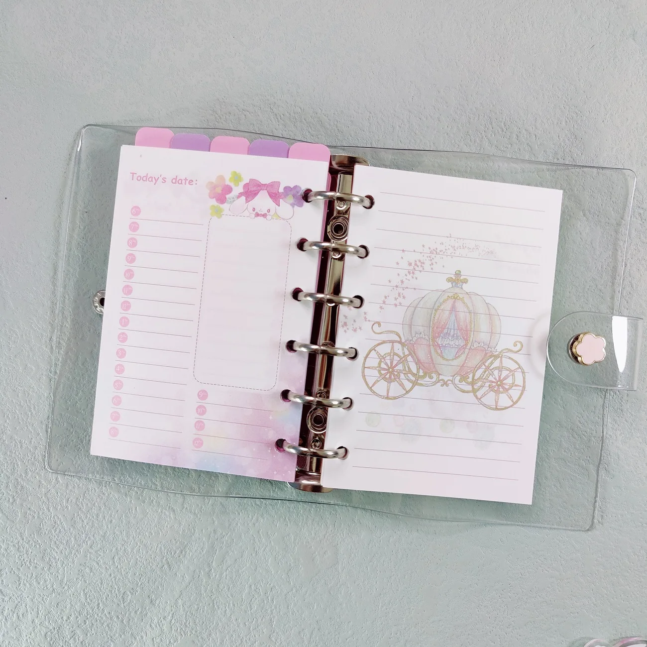 A7 Loose Leaf Notebook Refill Spiral Binder Inner Page Weekly Monthly To Do Line Dot Grid Inside Paper Stationery