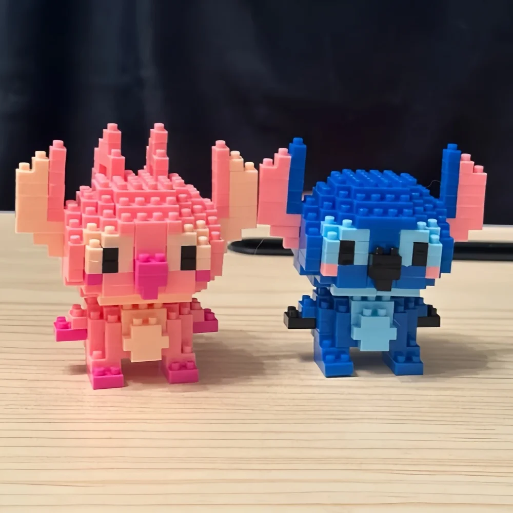 Disney 112 style Stitch Princess Zootopia Judy Hopps Nick Wilde  Small Blocks Model Education Graphics Toys For Kids Birthday