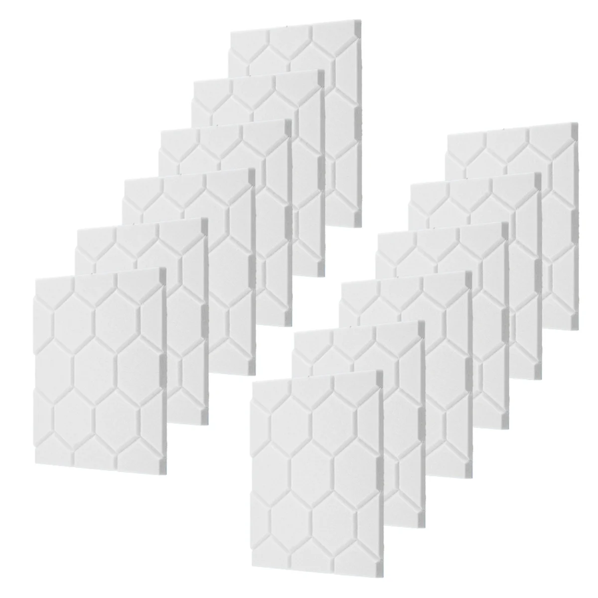 Acoustic Panels Soundproof Wall Panels Self Adhesive Acoustic Panels Soundproof Panels 12 Pack White