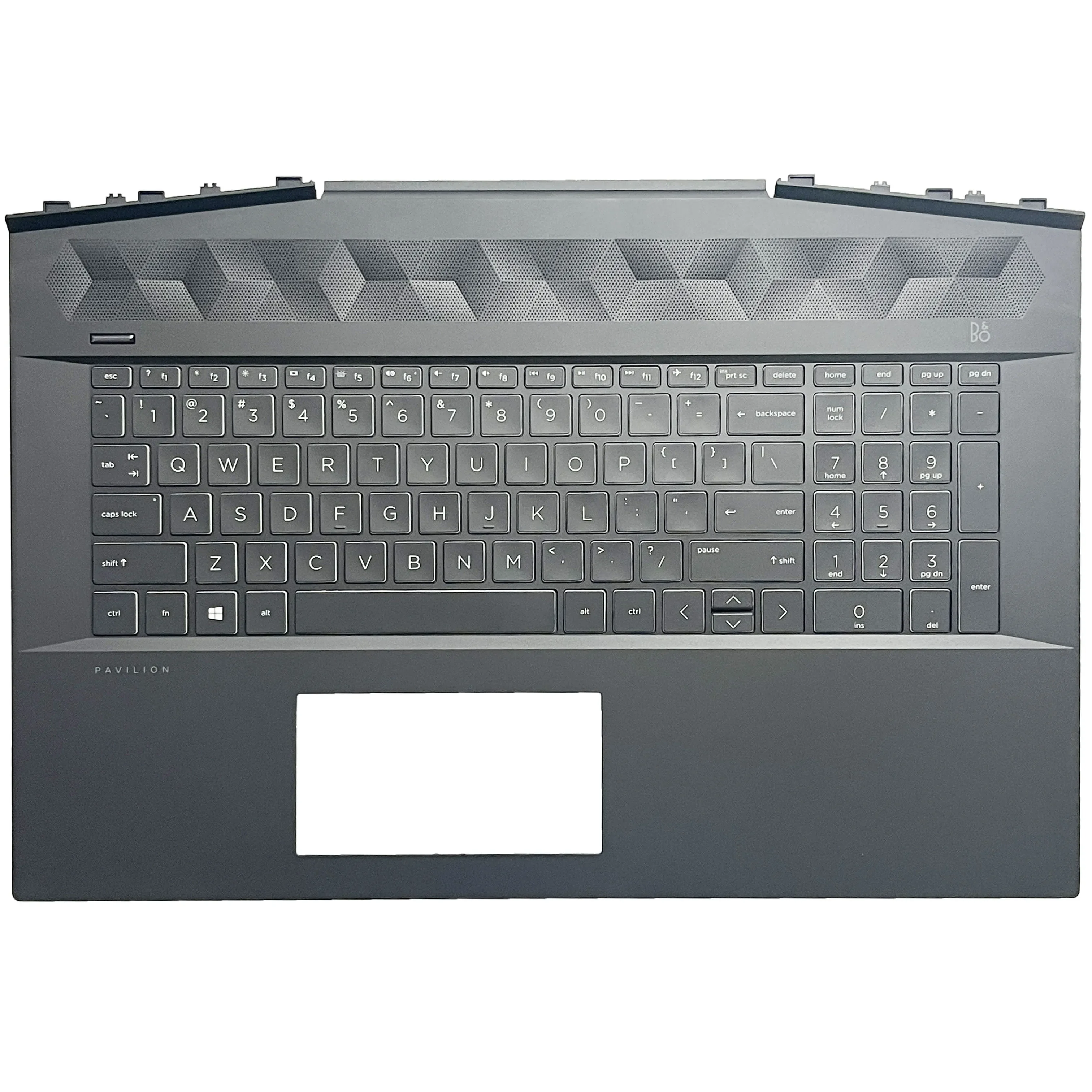 Orijinal Gamer arka işık Laptop klavye HP Pavilion 17-CD TPN-C142 Palmrest üst kasa değiştirme klavye L586455-001