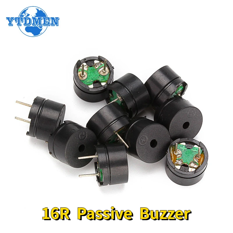 20PCS 16R Passive Buzzer AC 12MM*8.5MM 16 ohm 3V 5V 9V 12V Mini Piezo Buzzer 12085 For Arduino Diy Electronic Kit