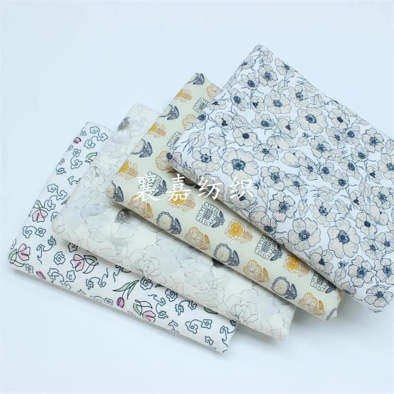 Cotton Abraded Cloth, Small Floral Fabric, Spring and Autumn Cartoon Baby, Bedding Loungewear