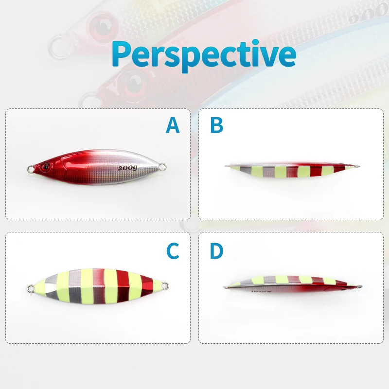 SF23 Fishing Lure Metal Jig Slow Jig Metal Casting Spoon 120G/150G/200G Artificial Bait Off Shore Cast Jigging Fishing Tackle view 2