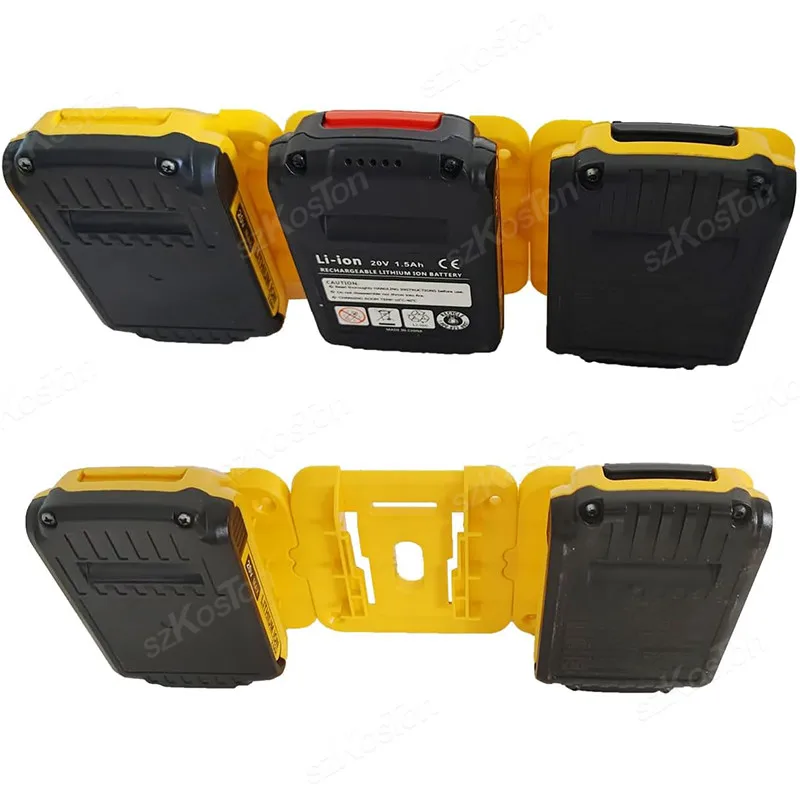 Dewalt 20V 60V 리튬 이온 배터리 용 배터리 홀더 벽걸이 형 배터리 보관 홀더 작업 밴 선반 도구 상자 용 배터리 랙