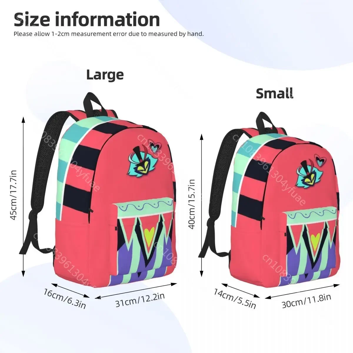 Helluvas B-Boss Backpack Student Fizzarollis Print Backpacks Polyester Novelty School Bags Daily Designer Rucksack Xmas Gift