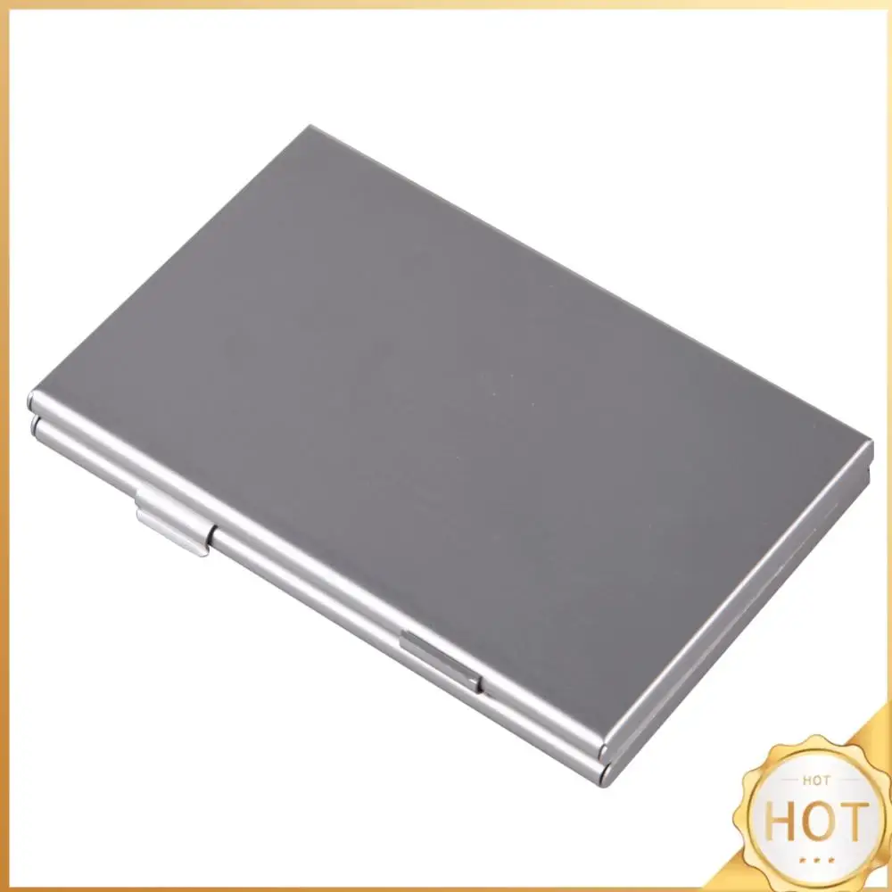 

Protecter Case Portable Container Holder Organizer Aluminum Silver Accessories for SD TF Memory Cards