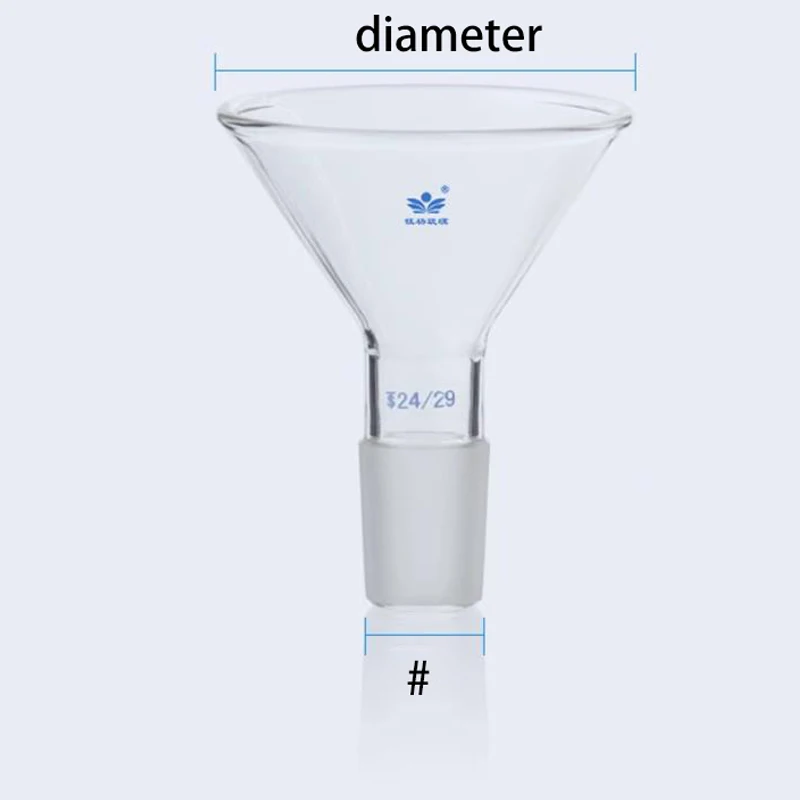 1Pc Diameter 50mm to 150mm Glass Conical Feed Funnel With Standard Ground-in Mouth Using in Lab Experiment Supply - Image 2