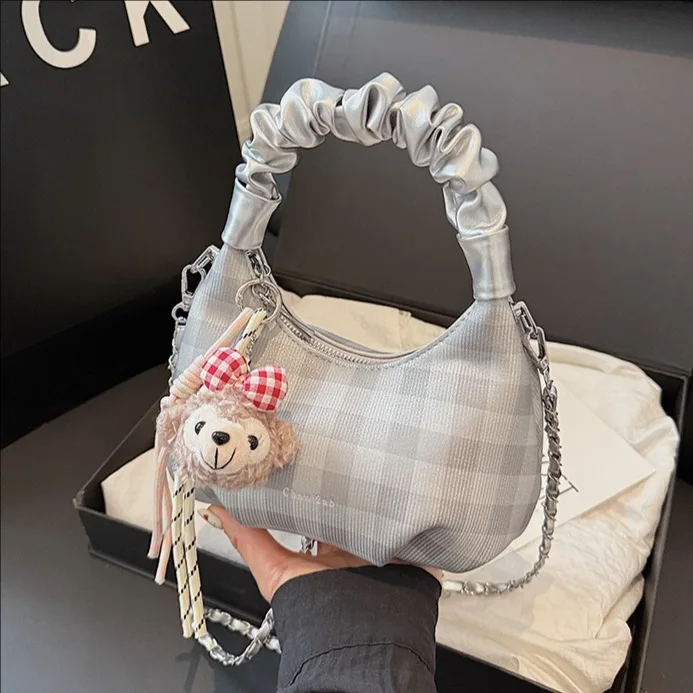 

2025 Новая модная женская сумка-тоут с цепочкой, стильная дизайнерская роскошная сумка для женщин, модная сумка через плечо, высококачественная