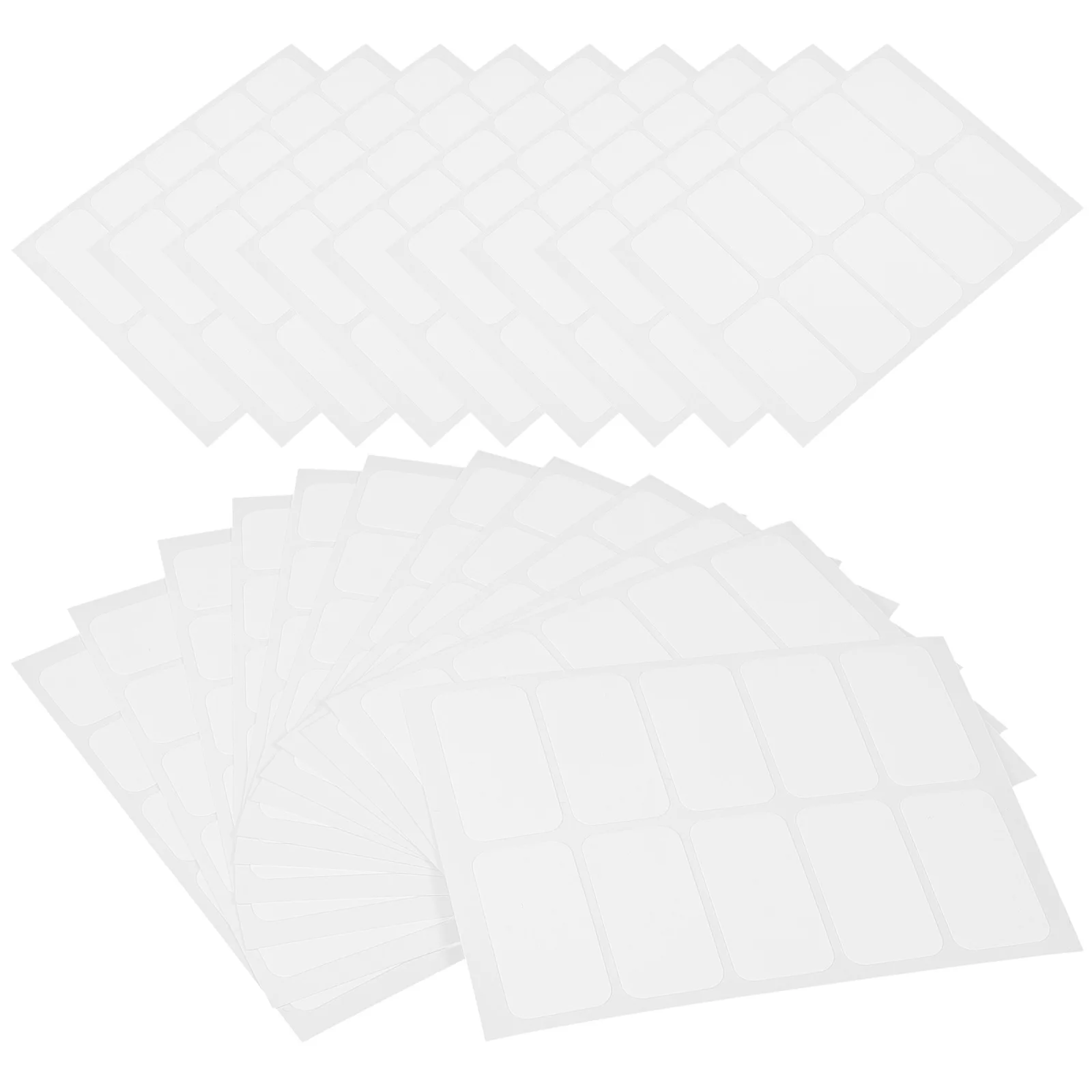 

120 Pcs No Iron Fabric Labels 30x15mm Washable Self Adhesive Stickers Blank Name Tags for Clothing Laundry Room ganization Kids