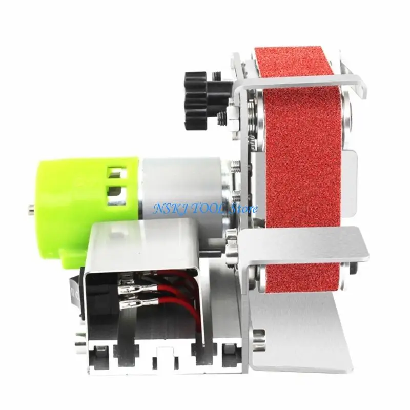 L8RC 벨트 샌더 벤치 금속 분쇄기 절단기 샌딩 벨트 도구 액세서리로 작은 전기 샤프닝 머신 제작