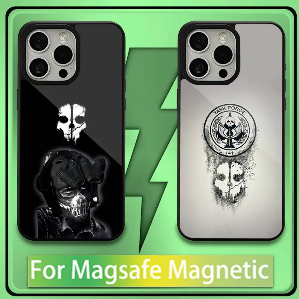 

COD Call Of Duty G-Ghost Phone Case For iPhone 16,15,14,13,12,11,Plus,Pro,Max,Mini Soft Magesafe Magnetic Wireless Charge
