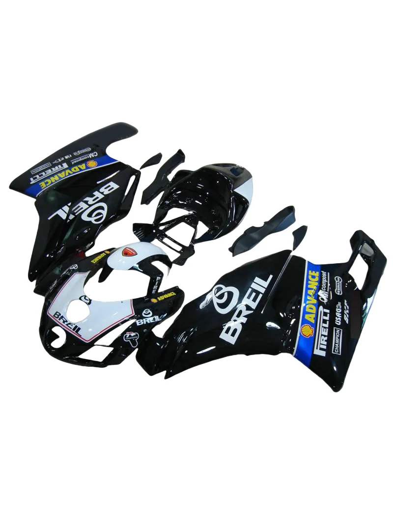 Motorcycle ABS Kit for DUCATI 749 749R 999 2003-2004 fairings for 749 999 03 04 Bodywork set white black Injection Fairing