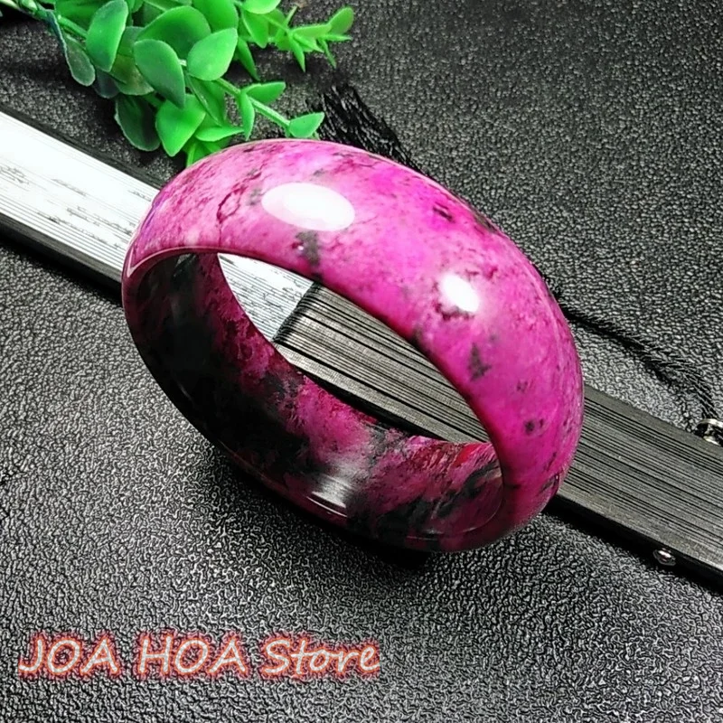 New Natural Chinese Jade Hand Carved Wide Bangle Fashion Boutique Jewelry Women's Additional Bracelet Handring Fine Hewelry