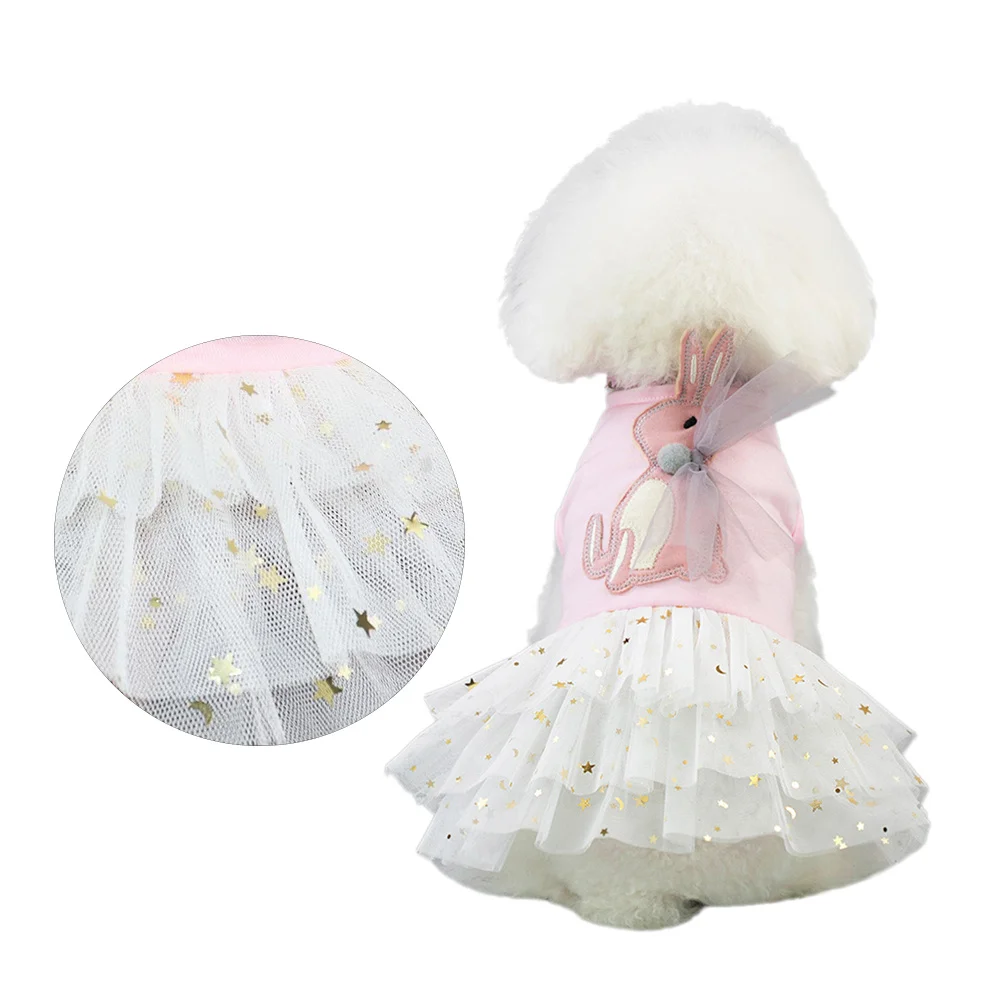 

Pet Skirt Cute Dog Clothes Summer Outfit Dress Puppy Apparel Fancy Dresses for Small Dogs