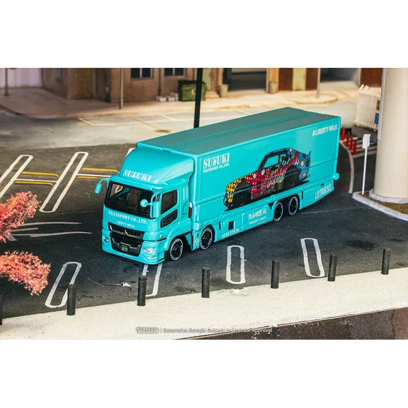 PreSale TW 1:64 LBWK Fuso Super Great Trucks Diecast Car Model Collection Miniature Toy Tarmac Works