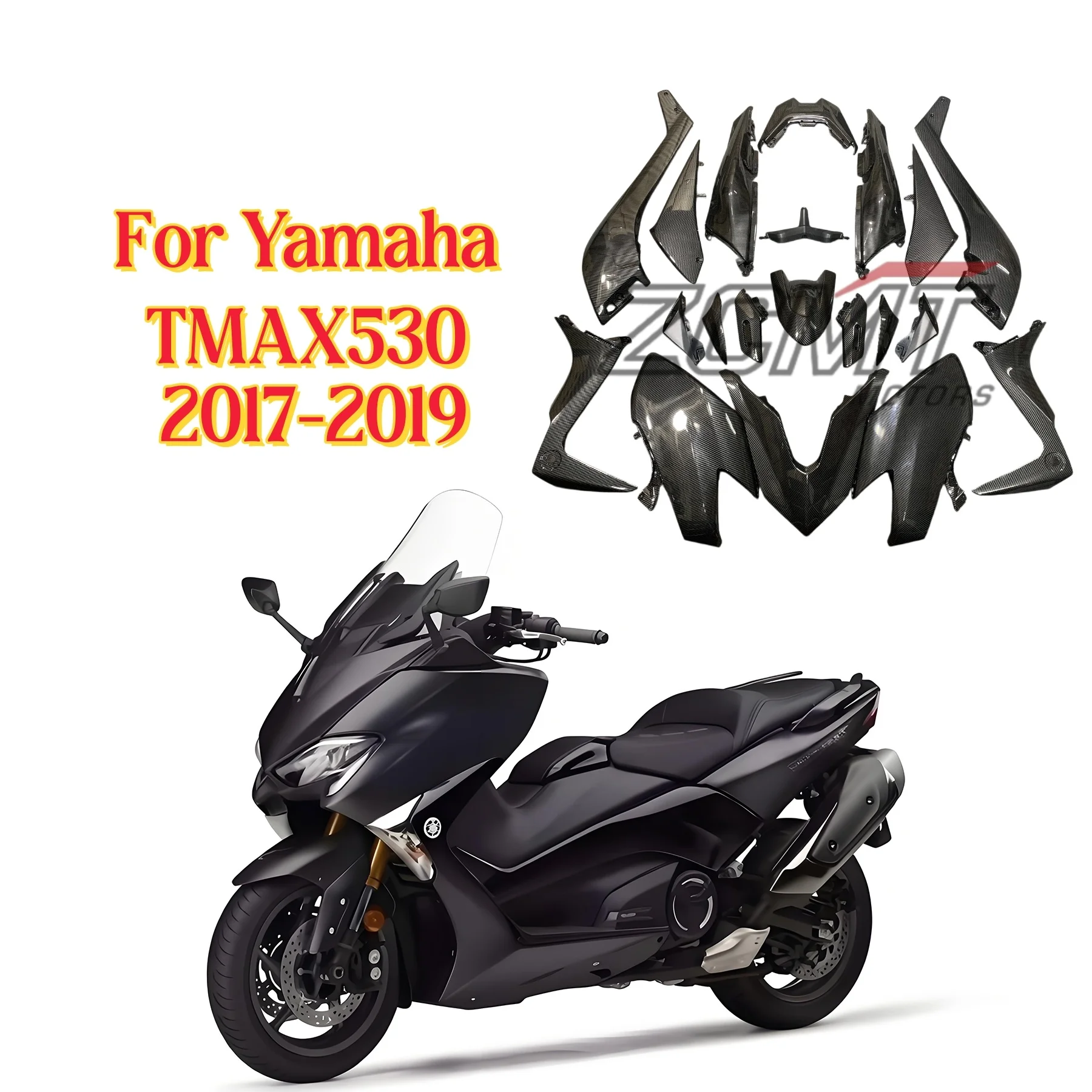 

Motorcycle Unpainted Fairing Kit Full Fairing Kit Bodywork Cowl For Yamaha TMAX530 T-MAX 530 2017-2019 2018 17 18 19