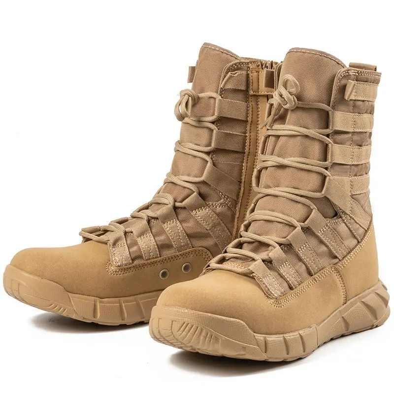 2024 Summer Ultra-light and Thin Breathable Outdoor Men's Shoes Soft-soled High-top Wear-resistant Non-slip Boots