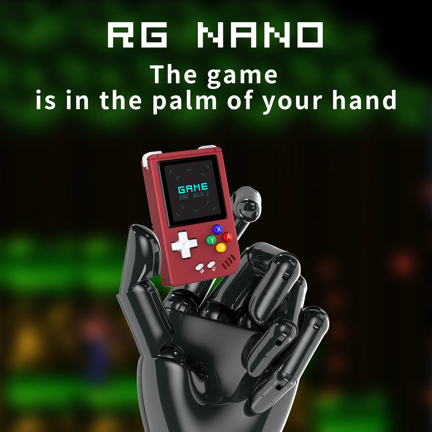 أنبيرنيك RG نانو ريترو وحدة تحكم بجهاز لعب محمول RGNano محمول صغير سبائك الألومنيوم 1.54 بوصة IPS شاشة 64G 5400 ألعاب مكبر صوت هاي فاي