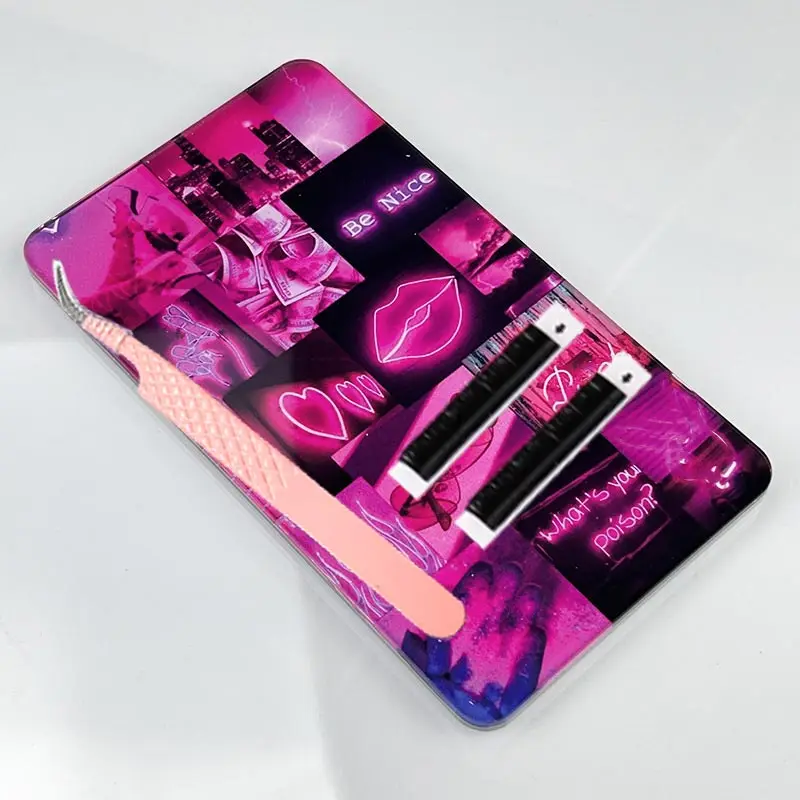 Bunte Acryl-Wimpernpalette, Magnetische Wimpernverlängerungs-Halterung, Make-up-Werkzeug – Detail 2