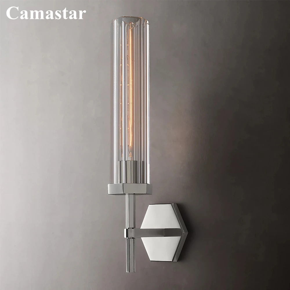 Lambeth Hexagonal Grand Sconce Luxury Clear Crystal Wall Lamp Modern LED Cristal Sonce Light Fixture Home Living Room Bedroom