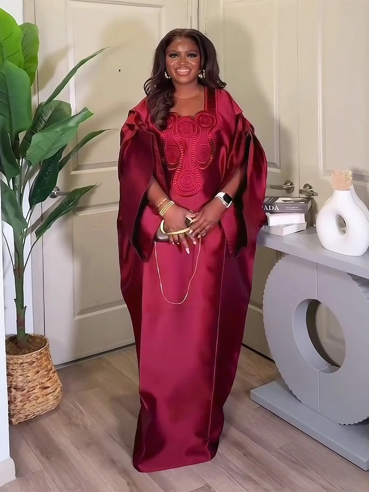 burgundy african dress Burgundy Red African Dress