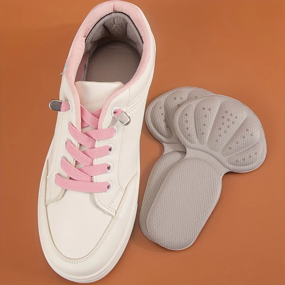 2/4/6/8 pieces Soft TPE Anti-Slip Heel Cushion Pads with Breathable Damping, Adjustable Height, and Cuttable Design image 3