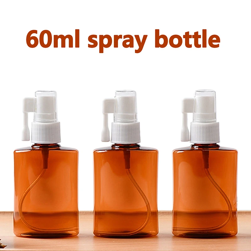 60ml Plastic Nasal Spray Bottle Refillable Rotation Mist Spray Bottles Oral Cavity & Nose Washing Sprayer Containers