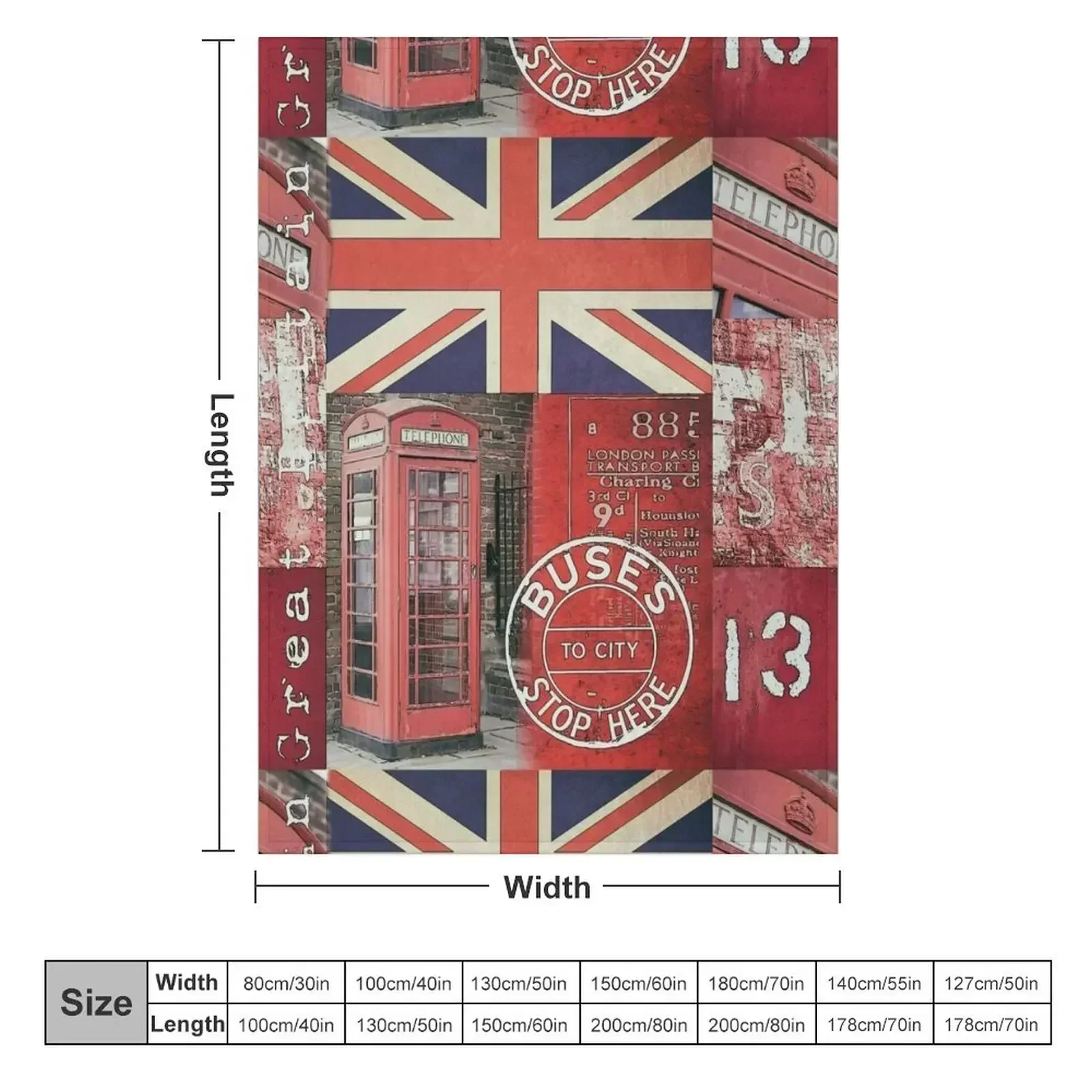 Very british Throw Blanket couch cozy soft plush fuzzy picnic outdoor blanket