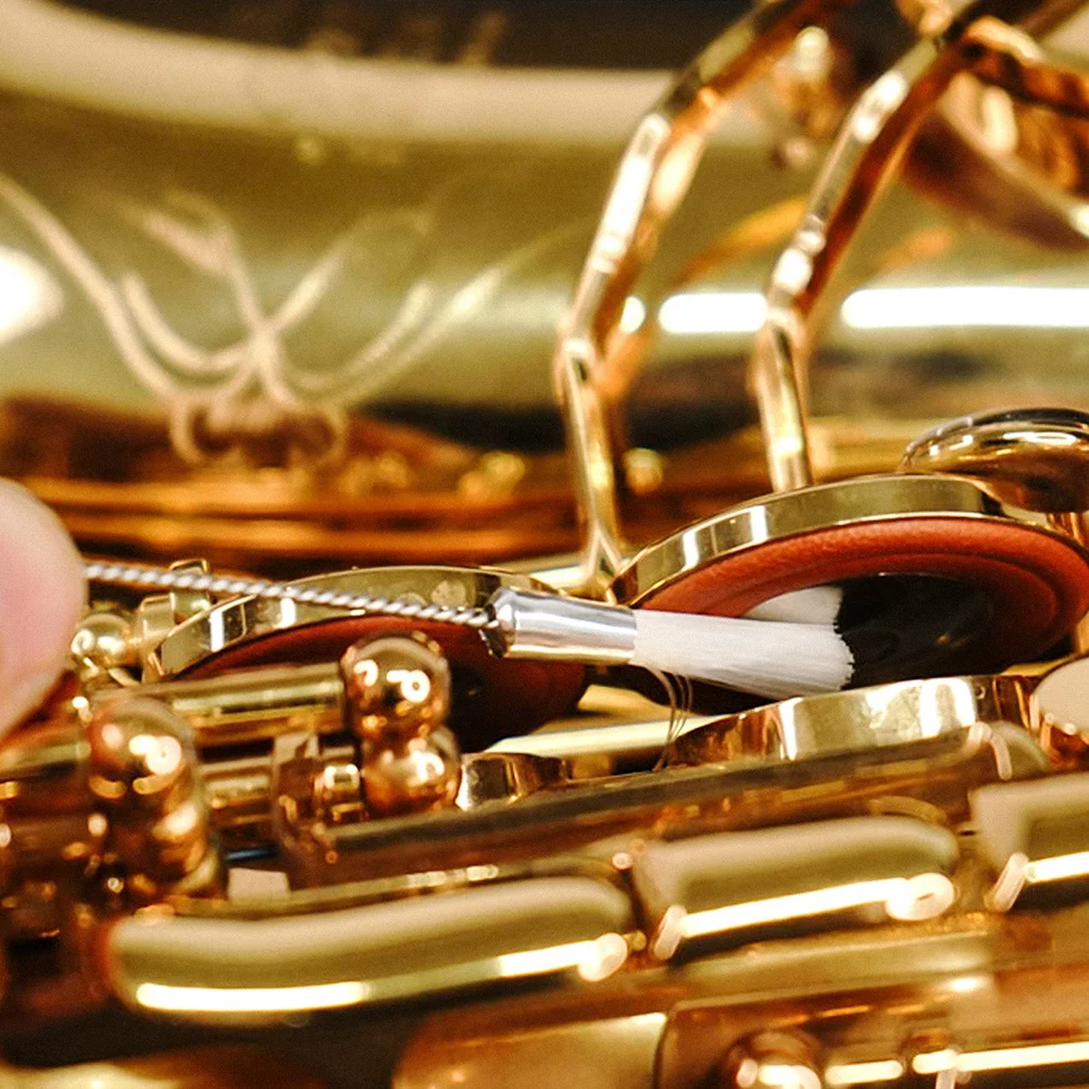 3 قطعة فرشاة تنظيف الفلوت العالمية متينة من الفولاذ المقاوم للصدأ آمنة لجميع الأدوات بدون خدوش أداة العناية بيكولو