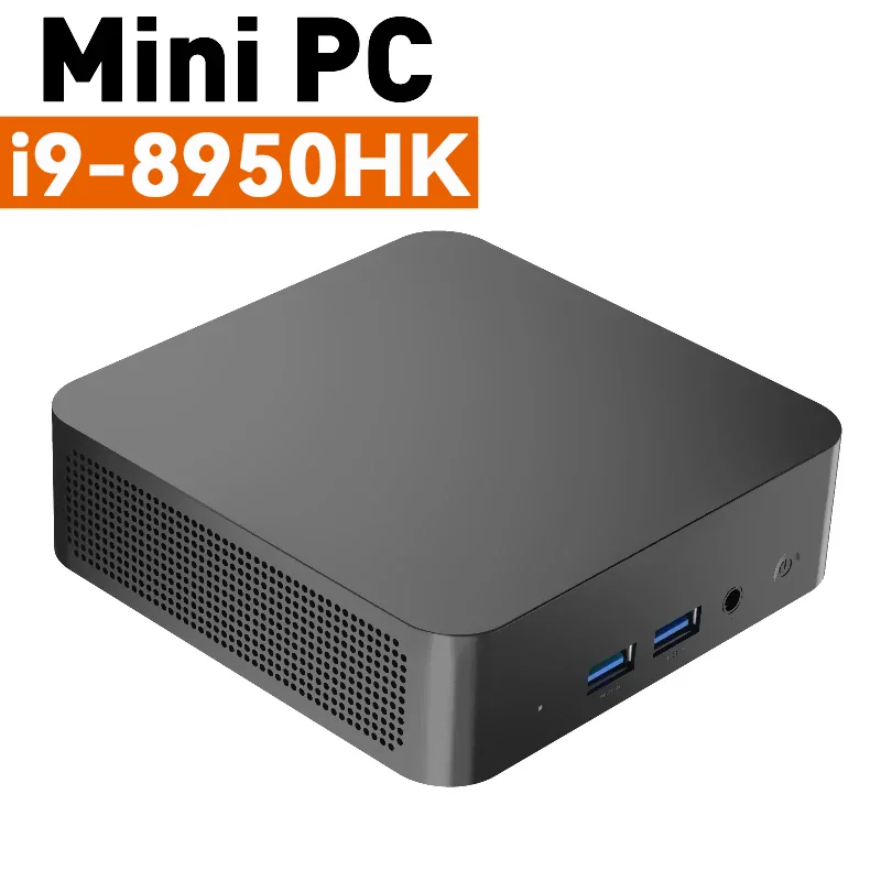Mini PC Core i9-8950HK Windows 11 Pro 16GB DDR4 1TB/2TB M.2 SSD Gamer PC 4K HD Dual WIFI 6 BT5.2 Desktop Computer