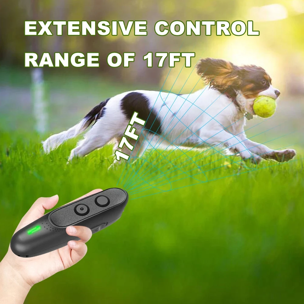 Ultrasonic Dog Repeller Dog Bark Deterrent Devices Rechargeable Portable Multifunctional Anti-Noise Anti-Barking Pet Dog Trainer