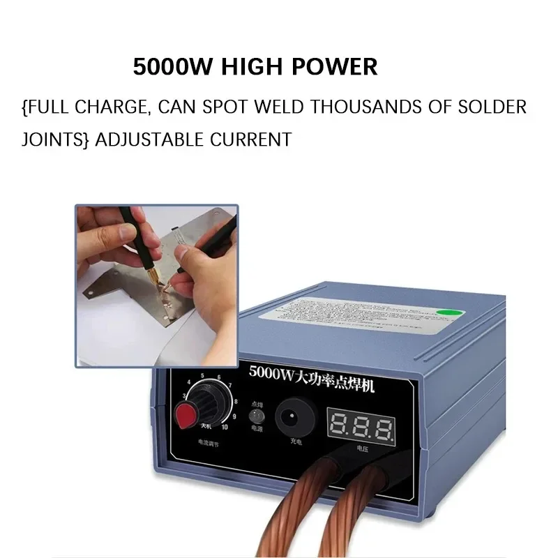 220V hous-ehold spot welder 18650 b-at-tery spot welder electric core welder b-at-tery spot nickel belt 5000W