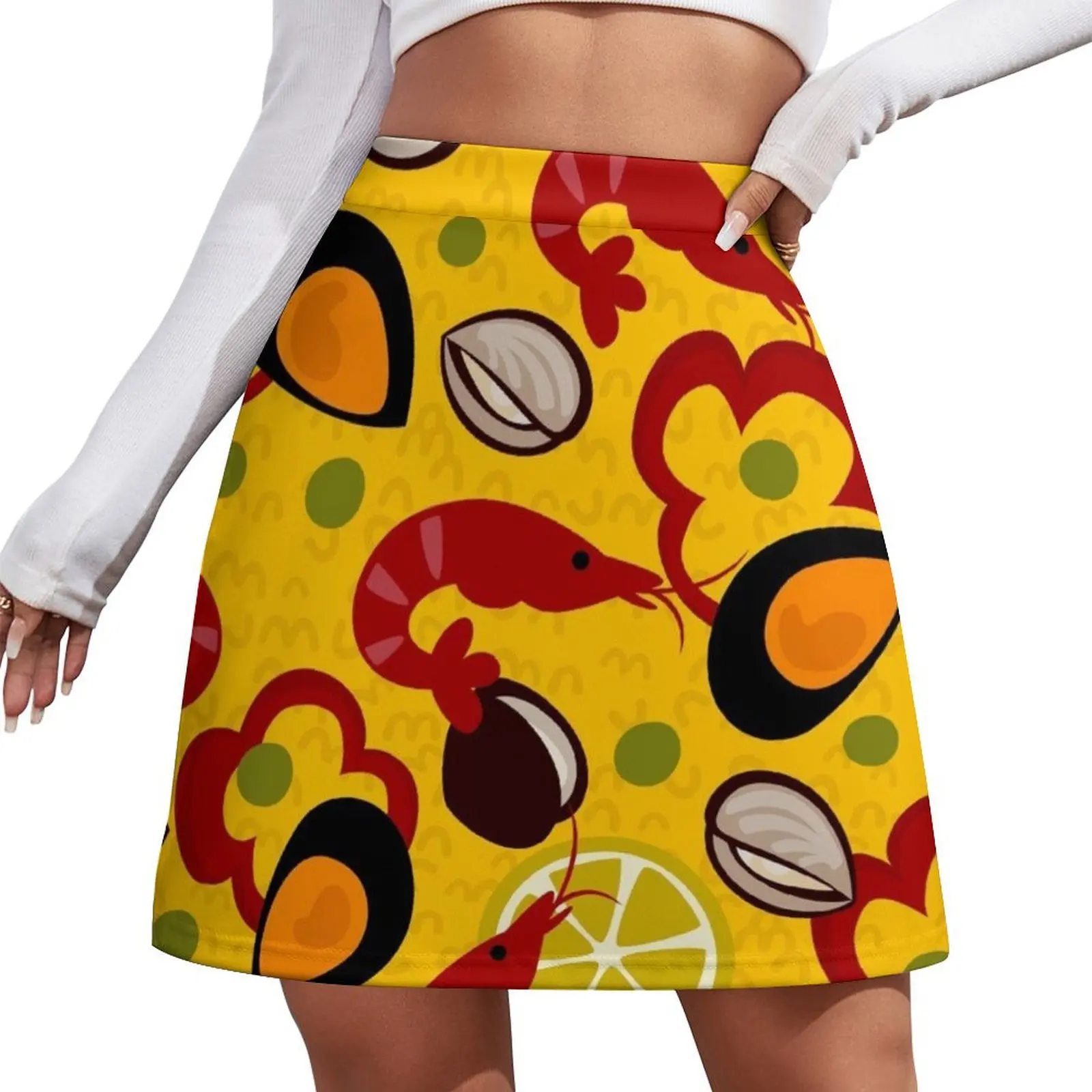 

Paella Mini Skirt Clothing female japanese kawaii clothes Short women′s skirts Mini Skirt