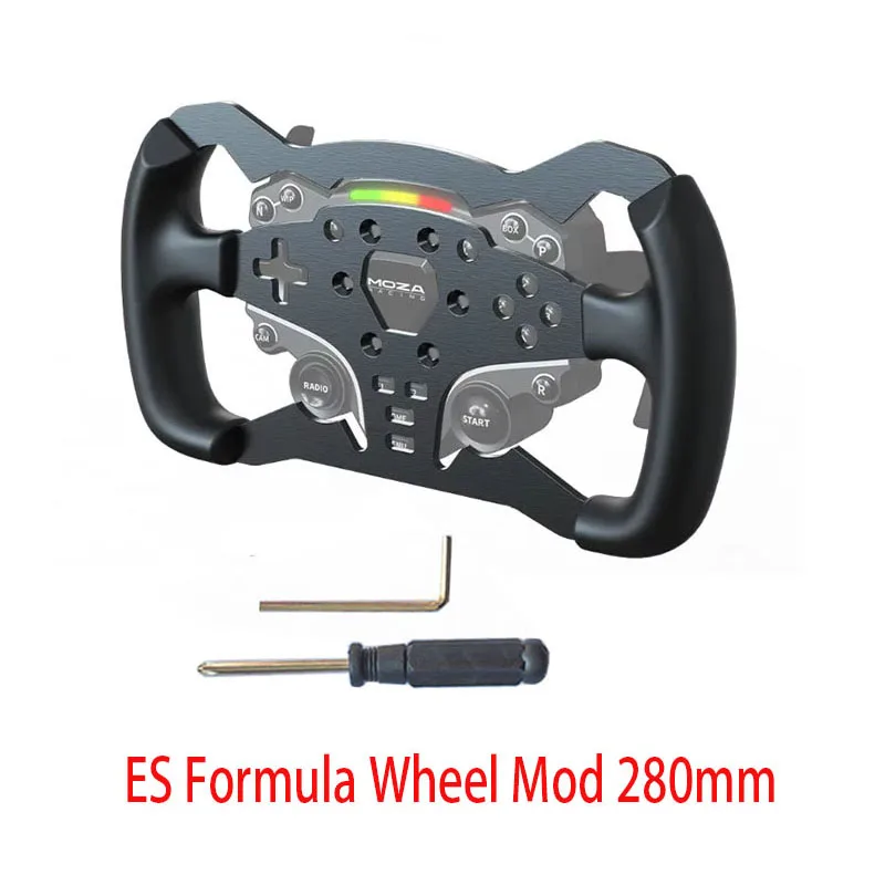 

R5R3Racing Simulator Рулевое управление 280 мм Алюминиевый корпус авиационного класса специально разработанный и адаптированный для аксессуаров для корпуса колес theES